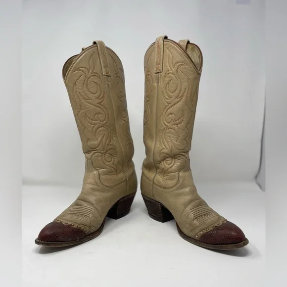 Vintage Dan Post Western Cowboy Boots - Picture 8 of 8